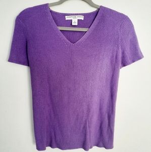 Y2k 90s Pastel Ribbed Basic Tee